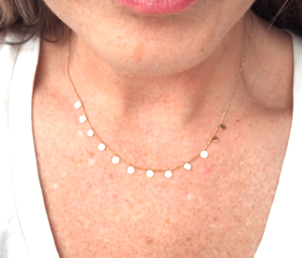 Tiny circle Necklace