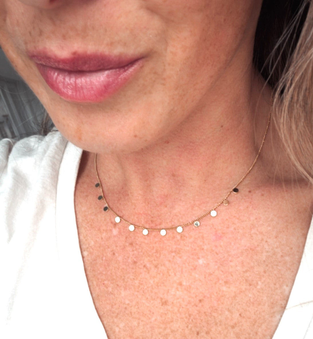 Tiny circle Necklace