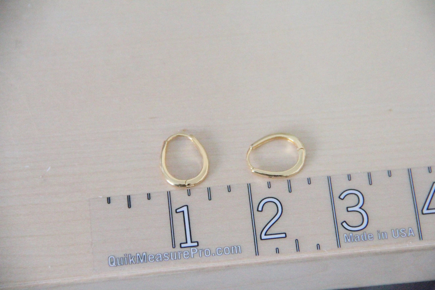 Gold U shape Huggies