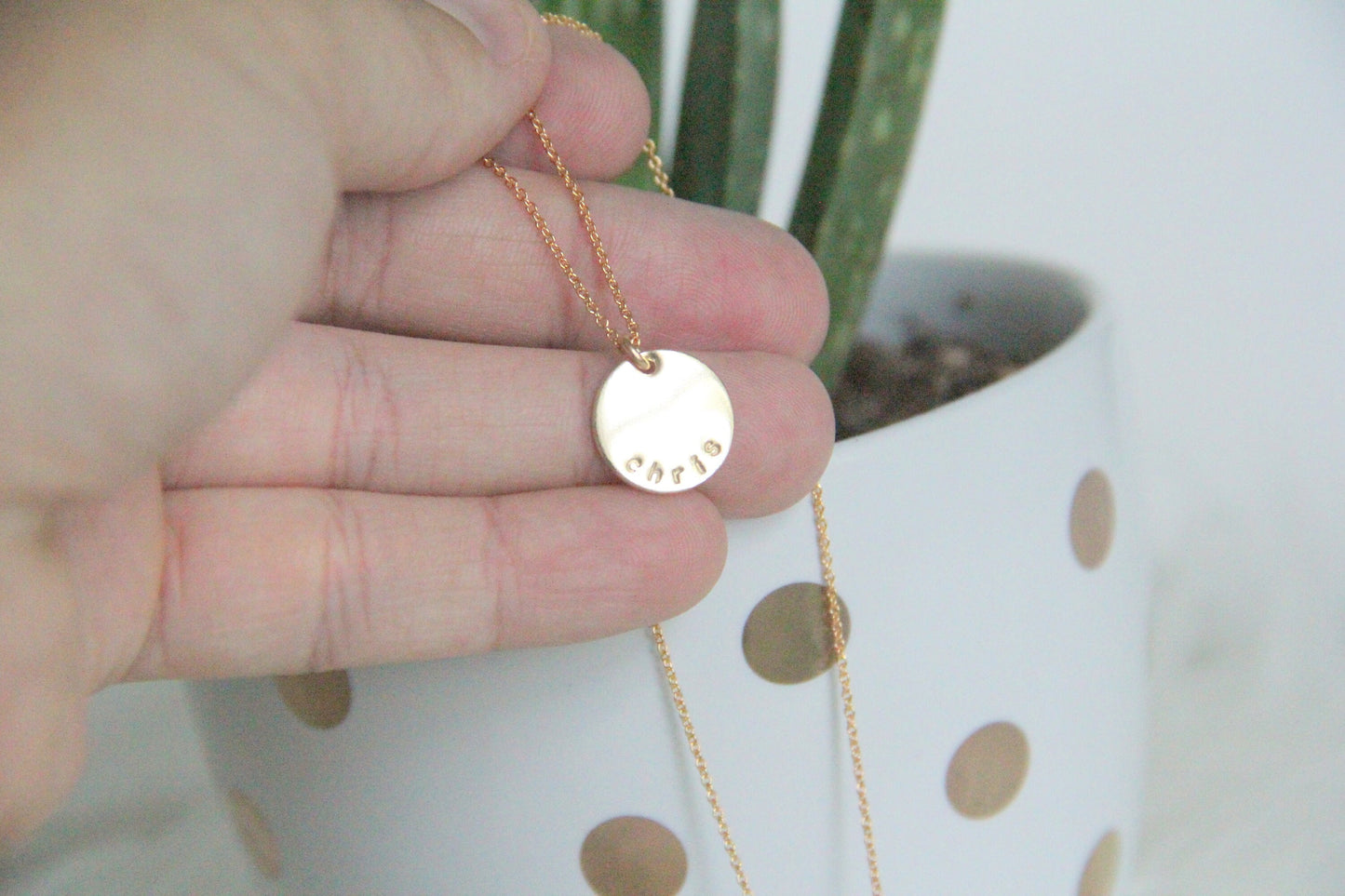 Name Disk Necklace