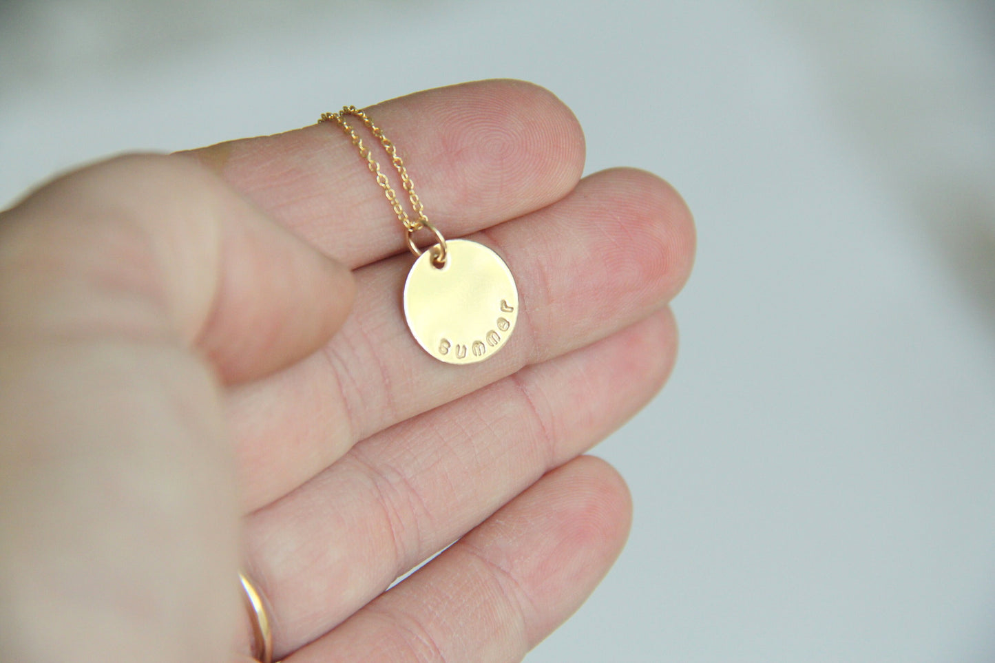 Name Disk Necklace