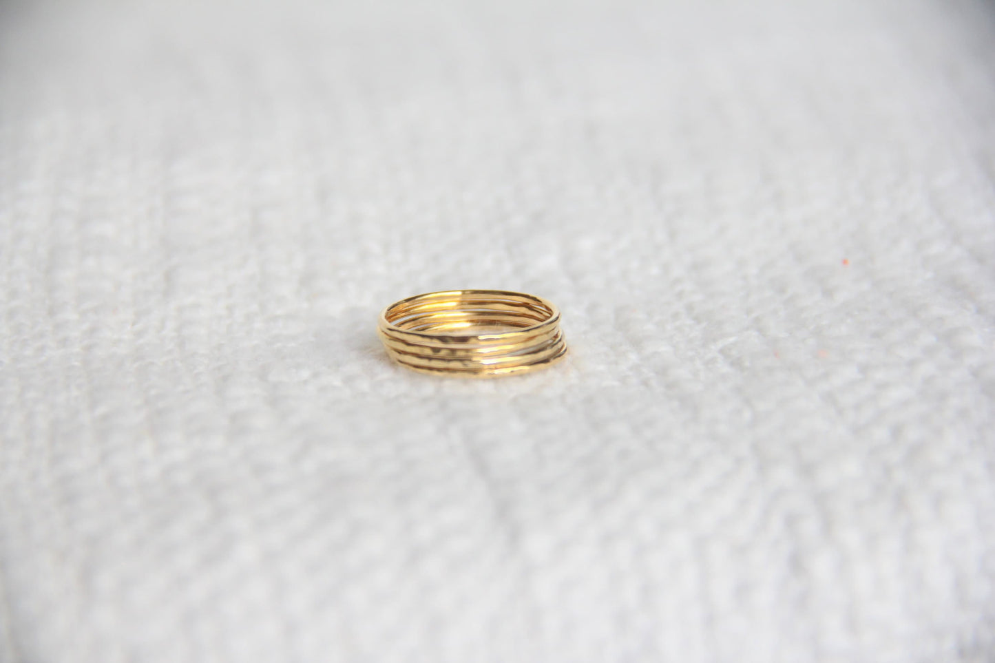 Hammered Stackable Ring