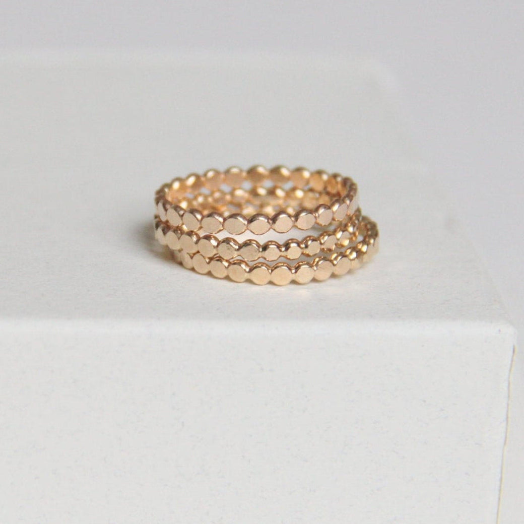 Hammered Dot Ring