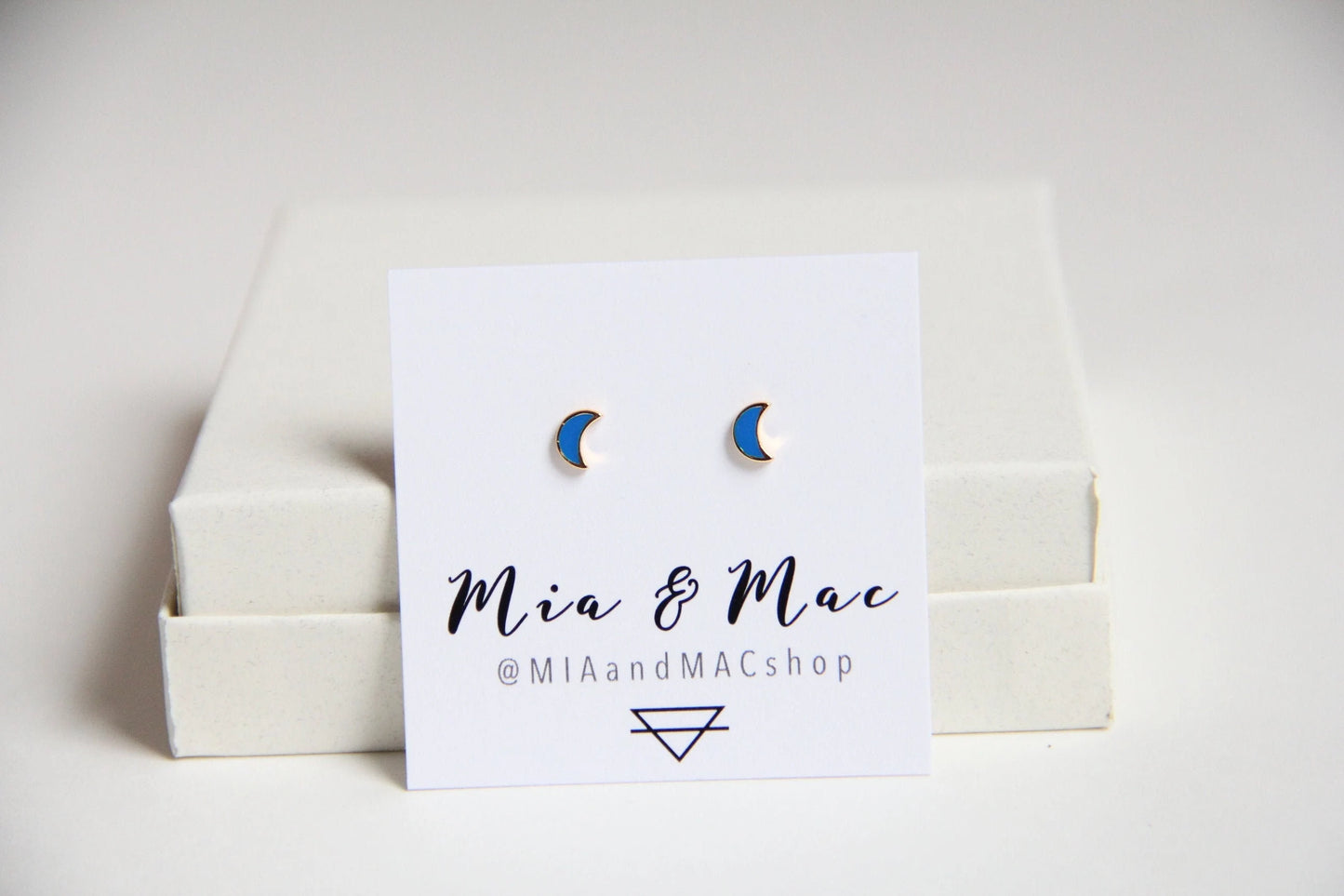 Tiny Moon Earrings