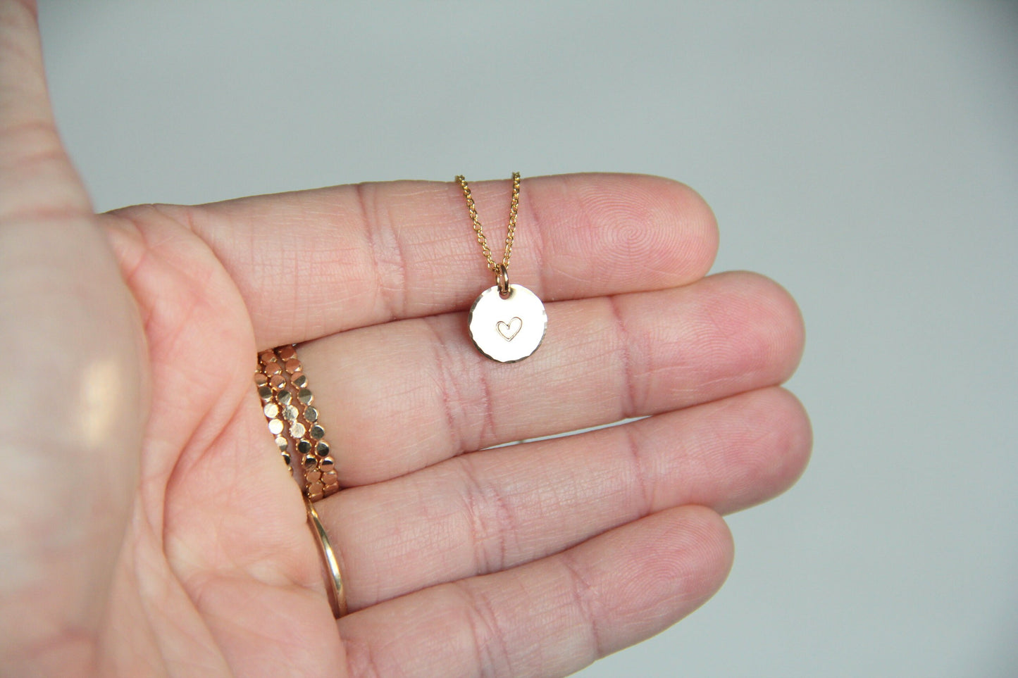 Heart Stamped Necklace