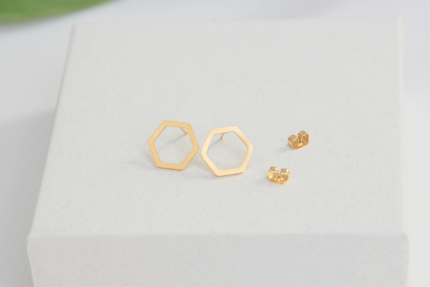 Hexagon Earrings