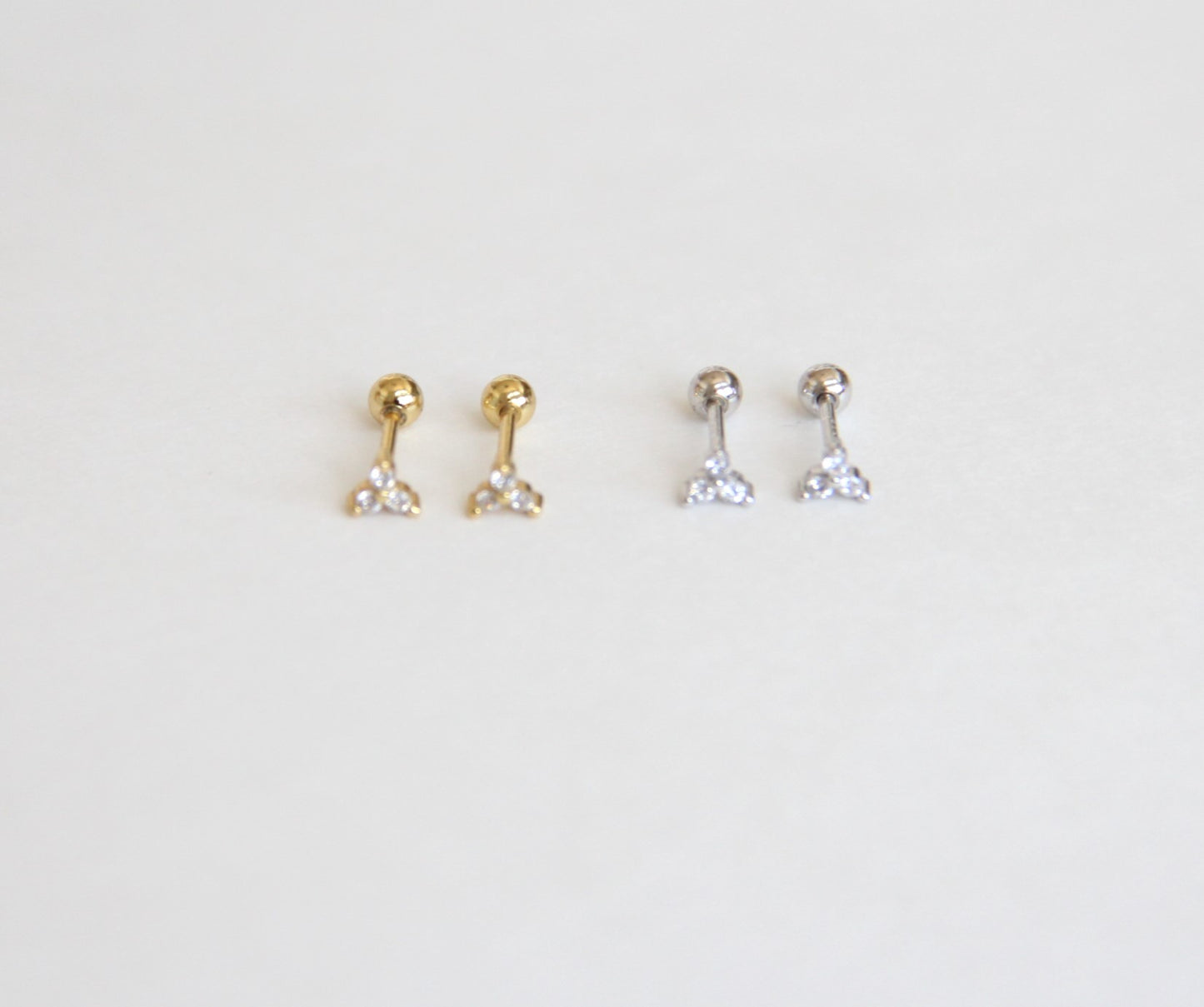 3 Diamond Screw Backs