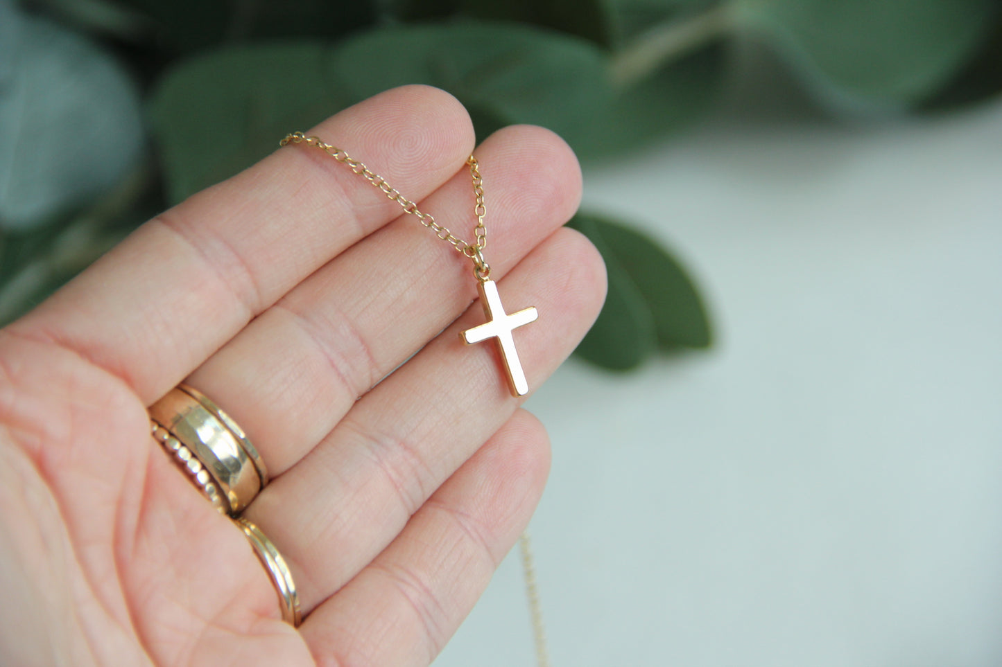 Gold Cross Necklace