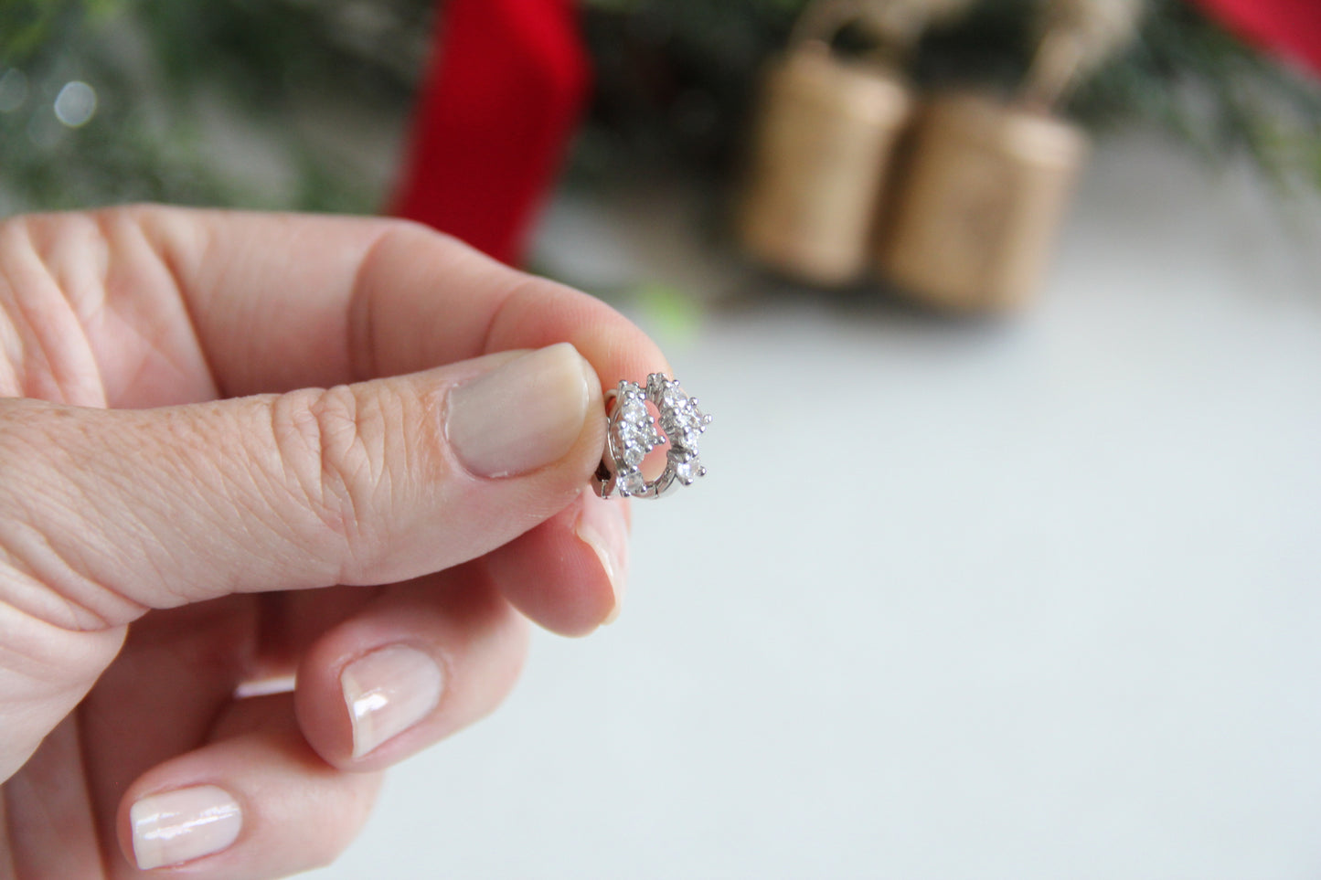 Simple Diamond Huggies