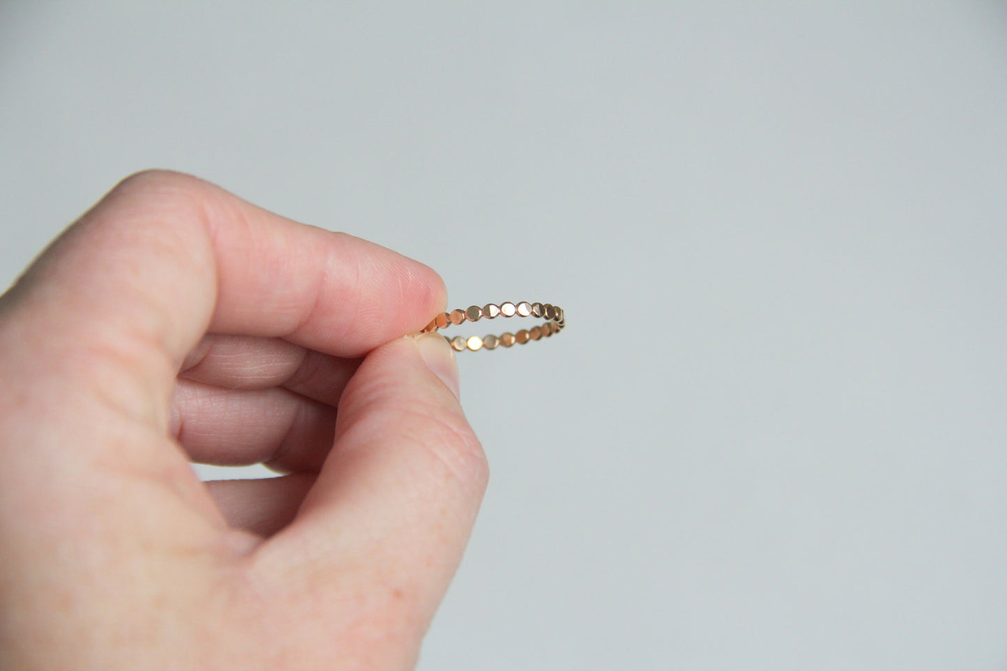 Hammered Dot Ring