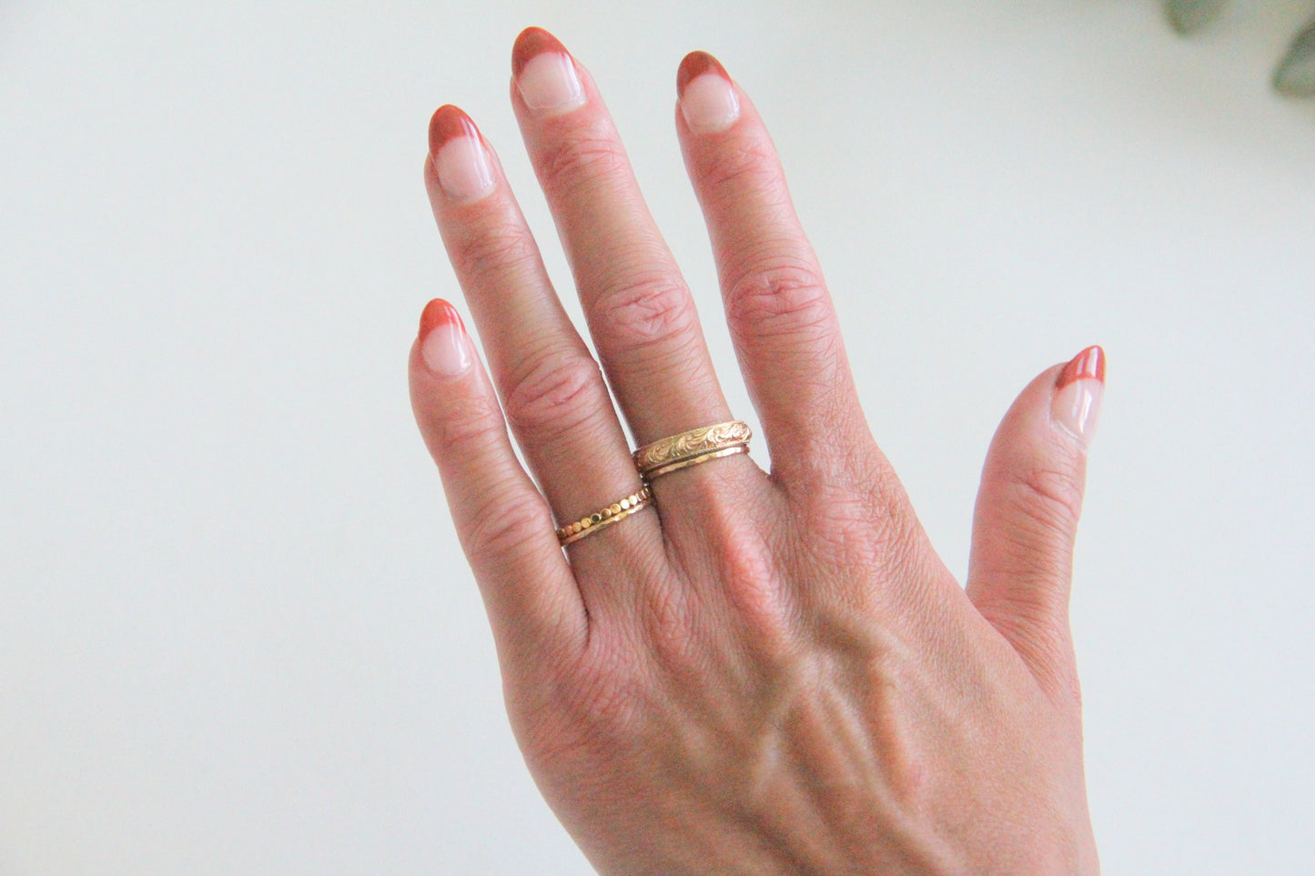 Hammered Dot Ring