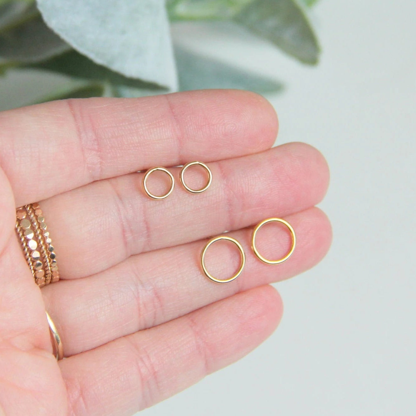 Open Circle Earrings