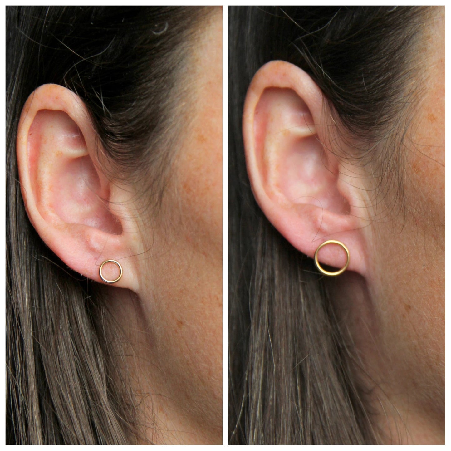 Open Circle Earrings