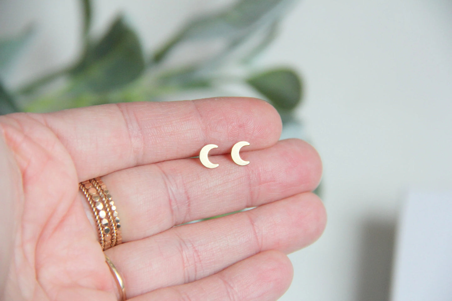 Moon and Star Earrings