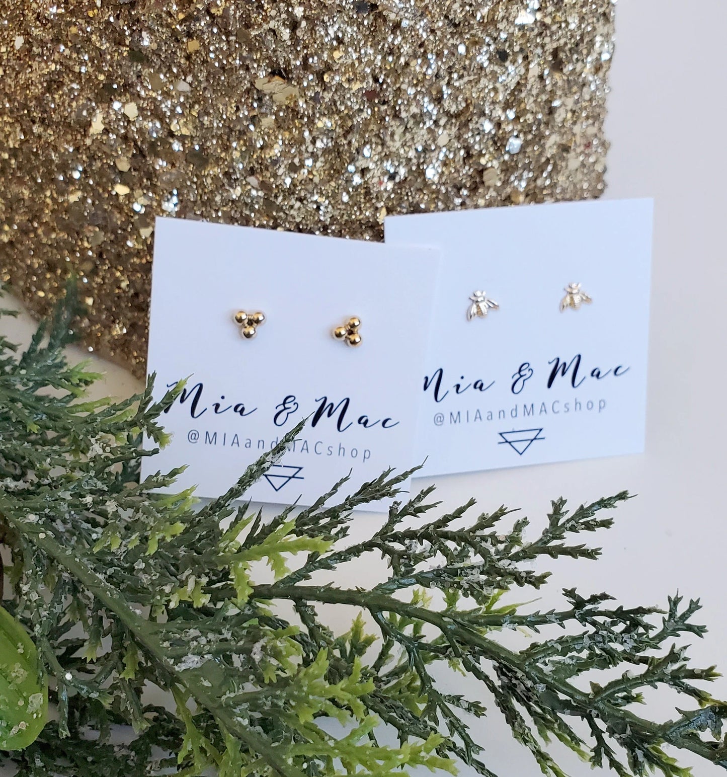 3 Gold Filled ball studs